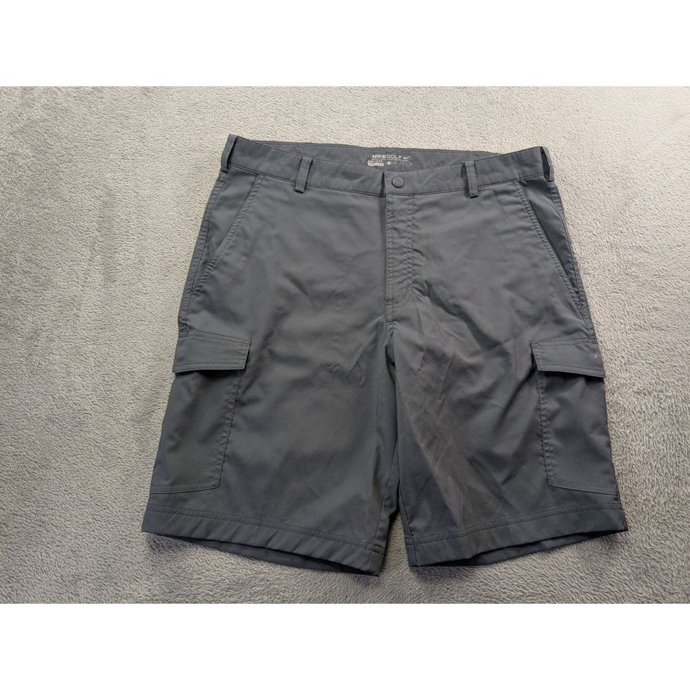 Nike Golf Dri-FIT Mens Cargo Shorts Grey Size 34 Performance Stretch Activewear